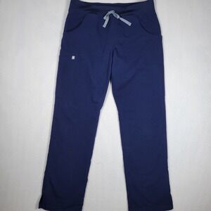 FIGS Kade Cargo Scrub Pants Stretch Navy Blue Women's Medium 30 Inseam